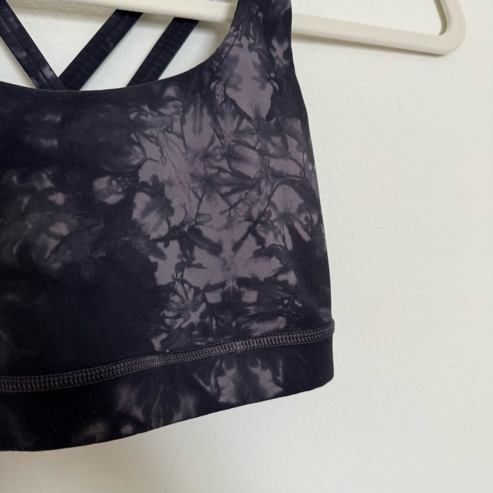 Lululemon Athletica Energy Bra Shibori in Grey Black Night - Picture 3 of 7